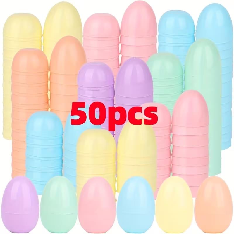 Party Games Easter Egg - 50 шт., цвет макарон, пасхальные яйца,