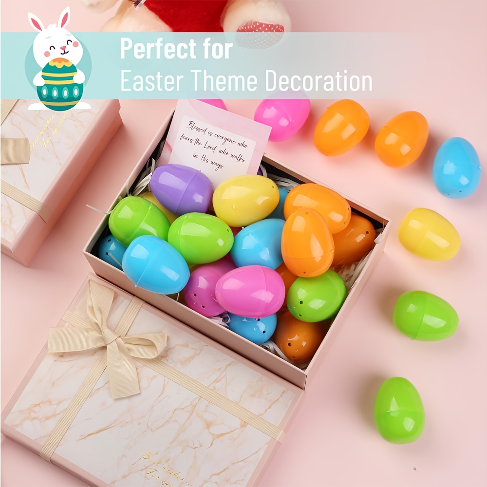 Party Games Easter Egg - 100 шт. пластиковых пасхальных яиц, наполняемые,