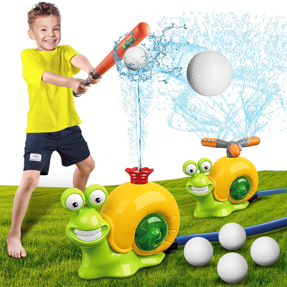 Games Garden Party - Мультяшный разбрызгиватель-улитка для воды, летняя игрушка