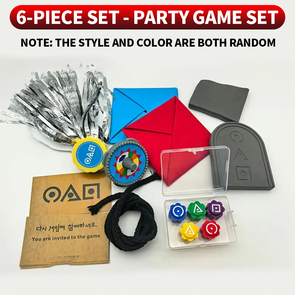 Party Games Multiplayer - Набор из 6 предметов: ностальгический традиционный